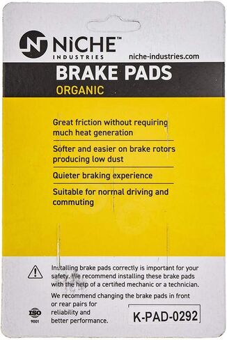 NICHE Brake Pad Set for Yamaha Raider Road Star FJR1300 Roadliner 5JJ-W0045-00-00 Front Rear Organic in Saudi Arabia