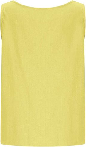 Womens Linen Crop Tank Tops Cute Summer Sleeveless Cropped Cotton Linen Tops Dressy Scoop Neck Camisole Tops in Saudi Arabia