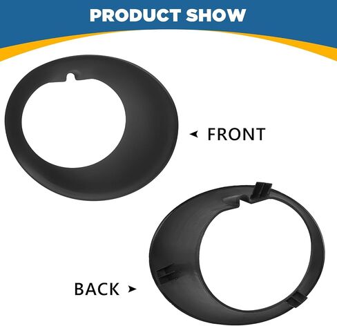 TOPUS Pair Fog Light Covers for Dodge Ram 1500 2002-2008 Ram 2500 3500 2003-2009 Driver and Passenger Side Front Bumper Trim Bezel Replace CH2598101 CH2599101 55077239AD 55077238AD in Saudi Arabia