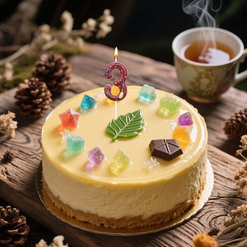 شمعة عيد ميلاد السحرية ، السحرية ، رقم عيد ميلاد ، كعكة الشمعة ، زخارف السحرة السحرية لحفلات الحفلات للأولاد فتيات الحفلات (1) in Saudi Arabia
