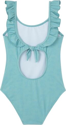 Gottex Kids محكم رقبة مربعة الكشكش قطعة واحدة من ملابس السباحة تتلاشى كلور مقاوم ومدمج UPF UV 50+ حماية in Saudi Arabia