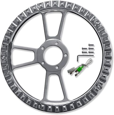 Chrome 14" Billet Aluminum 5 Holes Steering Wheel Split Tri Spoke Style with Black Leather Half Wrap in Saudi Arabia