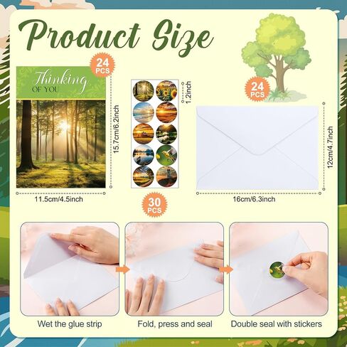 24 Pack Religious Thinking of You Cards Bulk Thinking of You Cards Religious with Envelopes Christian Greeting Cards Thinking of You Cards with Scripture Encouragement 4.5 x 6.2 Inch in Saudi Arabia