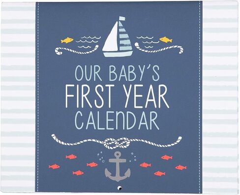 Carter's BA3-24958 Homegrown Baby's First Year Calendar with Stickers, 11.2" x 9.5", Multicolor in Saudi Arabia