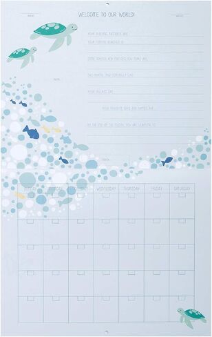 Carter's BA3-24958 Homegrown Baby's First Year Calendar with Stickers, 11.2" x 9.5", Multicolor in Saudi Arabia