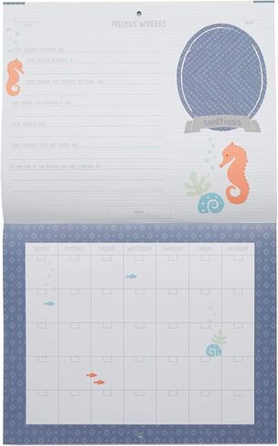 Carter's BA3-24958 Homegrown Baby's First Year Calendar with Stickers, 11.2" x 9.5", Multicolor in Saudi Arabia