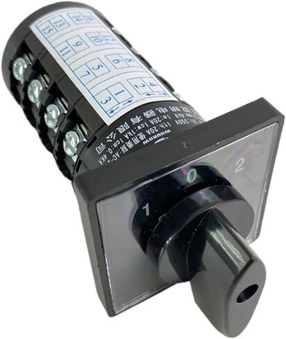 Rotary Switch HZ5B-20/4 Electric Three Positions 16 Terminals Cam Universal Changeover Switch 20A 4 Poles in Saudi Arabia