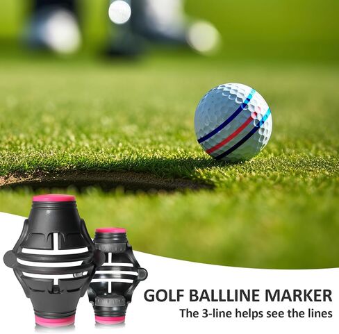 1 Pack 360° Triple Line Golf Ball Marker，Golf Ball Line Marker Tool，Golf Ball Marker Stencil，Alignment Ball Marker，Golf Accessories in Saudi Arabia