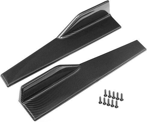 CCIYU Rocker Panel Skirt 17.75" 4" Carbon Fiber Side Skirts Compatible for B2013-2019 for Acura ILX 2009-2018 for Acura Challenger in Saudi Arabia