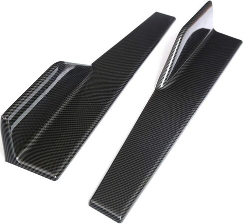 CCIYU Rocker Panel Skirt 17.75" 4" Carbon Fiber Side Skirts Compatible for B2013-2019 for Acura ILX 2009-2018 for Acura Challenger in Saudi Arabia