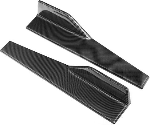 CCIYU Rocker Panel Skirt 17.75" 4" Carbon Fiber Side Skirts Compatible for B2013-2019 for Acura ILX 2009-2018 for Acura Challenger in Saudi Arabia