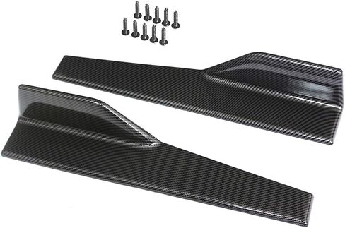 CCIYU Rocker Panel Skirt 17.75" 4" Carbon Fiber Side Skirts Compatible for B2013-2019 for Acura ILX 2009-2018 for Acura Challenger in Saudi Arabia