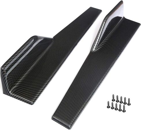 CCIYU Rocker Panel Skirt 17.75" 4" Carbon Fiber Side Skirts Compatible for B2013-2019 for Acura ILX 2009-2018 for Acura Challenger in Saudi Arabia