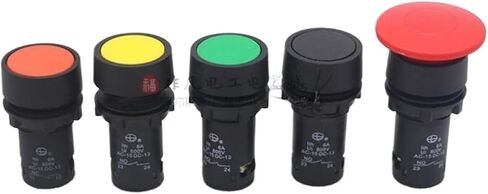 5pcs Start Stop Button Switch LAY16(J)-10 LAY16(J)-01 inching Reset Lathe Button Switch 6A 600V(Green) in Saudi Arabia