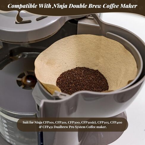 300 Count Percolator Coffee Filters, 3.75 Inch Natural Unbleached Disposable Coffee Filter, Disc Coffee Filters for Percolators Camping Coffee Pot Home Office Use in Kuwait