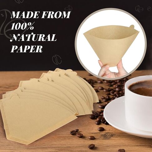300 Count Percolator Coffee Filters, 3.75 Inch Natural Unbleached Disposable Coffee Filter, Disc Coffee Filters for Percolators Camping Coffee Pot Home Office Use in Kuwait