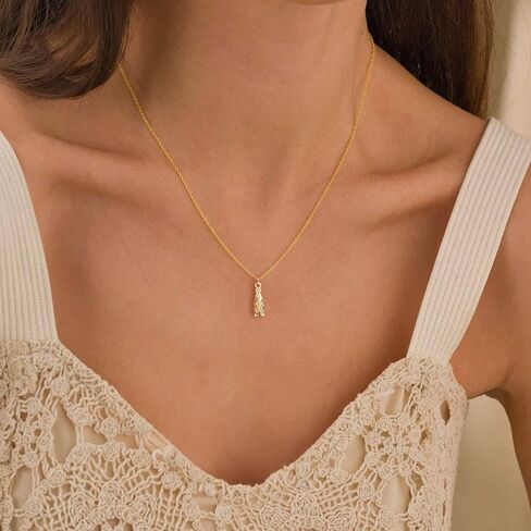 Gold Necklace for Women-14K Gold Plated Dragon,Shell, Palm Tree, Seahorse, Conch Shell,Sardines, Cowboy Boot,Bat,Bunny Pendant Beachy Jewelry for Women Gifts in Kuwait