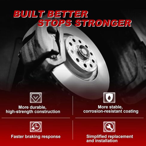 Rear Brake Caliper Set Right + Left Assembly w/Bracket 18B5041 18B5040 Compatible for Chevy Equinox Captiva Sport GMC Terrain Pontiac Torrent Saturn Vue 2007-2017 (Set of 2) in Saudi Arabia