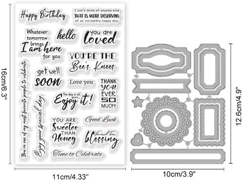 INFUNLY 3pcs Sports Stamps and Dies for Card Making Baseball Silicone Stamp Square Frame Metal Cutting Dies Basketball Die Cut and Stamps Fish Rubber Clear Stamp for DIY Scrapbooking Album Craft Decor in Saudi Arabia