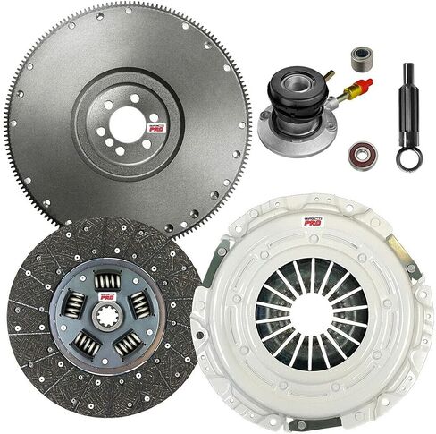 Clutchmaxpro Performance Stage 2 Clutch Kit مع دولاب الموازنة مع أسطوانة العبيد متوافقة مع 1996-2001 Chevy Blazer S-10 GMC Jimmy Sonoma C K 1500 Savana 4.3L (CP04153HDWS-FW167529-ST2) in Saudi Arabia