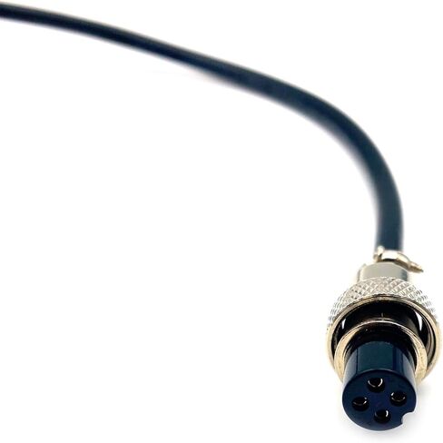 GX12 4 Pin Cable Single Female Aviation Cordset, GX12 4 Pin Panel Mount Circular Metal Aviation Connector Adapter Female Head Cable（1Meter） in Kuwait