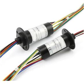 1 PCS CAP TYPE RING SLIP RING 6A 10A COLLECTOR SLIP RING 8 10 12 سلك دوار موصل محث فرشاة الكربون (12 سلك 6A) in Kuwait