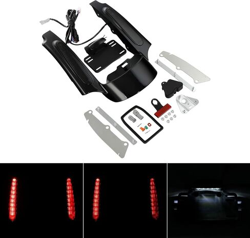 SLMOTO LED الخلفي Fender Fascia Fits for Harley Touring Road King Cvo Road Glide Ultra Classic Electra Glide Glide 2009-2013 in Saudi Arabia