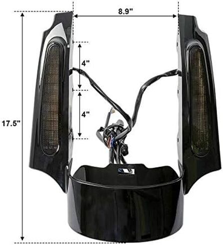 SLMOTO LED الخلفي Fender Fascia Fits for Harley Touring Road King Cvo Road Glide Ultra Classic Electra Glide Glide 2009-2013 in Saudi Arabia