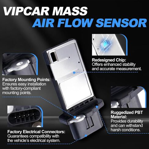 Mass Air Flow Sensor 12576410 MAF Sensor for 2010-2011 Equinox, 2006-11 HHR, 2010-17 Impala, 2008-14 Malibu, Cobalt Canyon ATS CT/XT H3T G4 G5 G6 9-7X ION VUE in Saudi Arabia