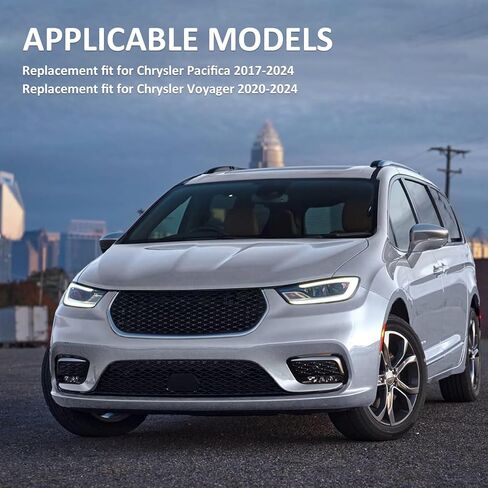 استبدال المرآة الجانبية للركاب لـ Chrysler Pacifica 2017-2024 ، Voyager 2020-2024-زجاج مرآة جانبي يمين ، مرايا المنظر الخلفي مع بقعة مدفوعة ومكفوفة بالطاقة in Saudi Arabia