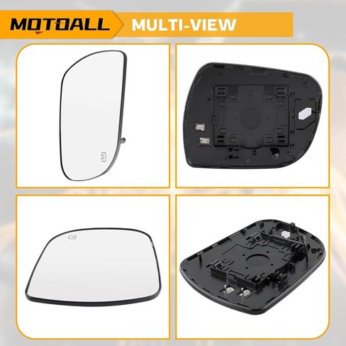Motoall الجانب الأيمن من الزجاج الخلفي مرآة الرؤية الخلفية - مرآة خارجي على جانب الركاب مناسبة ل Toyota Sienna 2011-2019 in Saudi Arabia