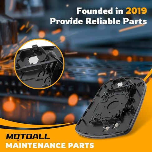 Motoall الجانب الأيمن من الزجاج الخلفي مرآة الرؤية الخلفية - مرآة خارجي على جانب الركاب مناسبة ل Toyota Sienna 2011-2019 in Saudi Arabia