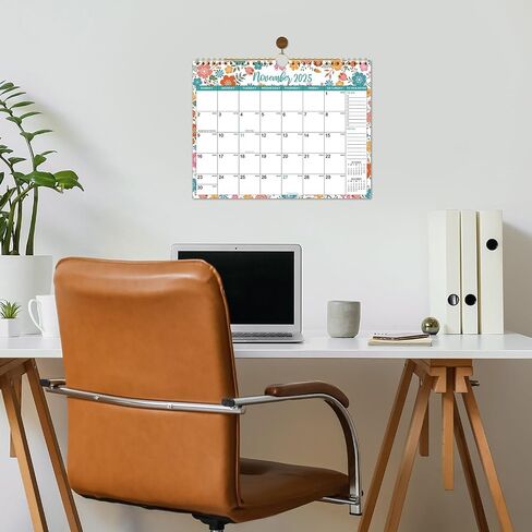 2025-2026 Calendar - Mar. 2025 - Aug. 2026, 2025-2026 Wall Calendar 18 Months, Monthly Calendar with Julian Date, 11 x 8.5 in, Twin-Wire Binding, Great for Hanging on The Wall, Color Design in Kuwait