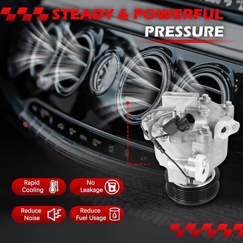 ملاءمة ضاغط التيار المتردد لعام 2013-2021 Encore 1.4L ، 2020-2021 Encore GX 1.3L ، 2020-2021 Encore GX 1.2L ، 2013-2021 Trax & 2013-2020 Sonic 1.4L ، A/C مع استبدال القابض لـ 6513004 in Saudi Arabia