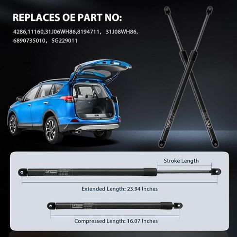 Rear Hatch Lift Supports Tailgate Shocks Struts Fits for Toyota 4Runner 1996 1997 1998 1999 2000 2001 2002 Lift Gate Supports Gas Springs Pack of 2 PCS 4286 SG229011 in Saudi Arabia