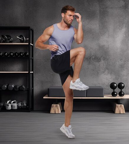 Fioboc للرجال قمم الدبابات الجافة الجافة الجافة الصيفية بلا أكمام للقمصان العضلية الرياضية كمال الأجسام للياقة البدنية تجريب قمم للياقة البدنية للرجال in Kuwait