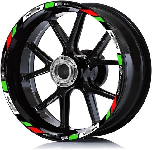 Motorbike Wheel Stickers for A&PRILIA for Tuono V4 for Shiver 900 for RSV4 1100 for Factory RS 660 Motorcycle Decal Decorative Stripe Rim Decals(3) in Saudi Arabia