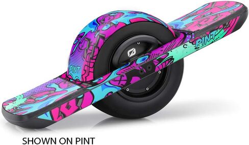 Graphics for OneWheel Pint, Zany Pink Design, Rail and Fender Decals and Grip Tape, Earth SURF Designs by Senge Graphics Inc. in Saudi Arabia