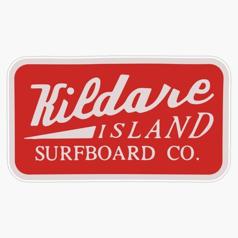 Kildare Island Surf Vinyl Sticker مقاوم للماء ملصق جدار الكمبيوتر المحمول ملصق Window Sticker 5 " in Saudi Arabia