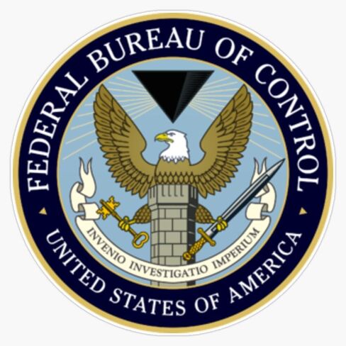 Magnet Federal Bureau of Control Magnet Vinyl Secal Sticker 5 " in Saudi Arabia