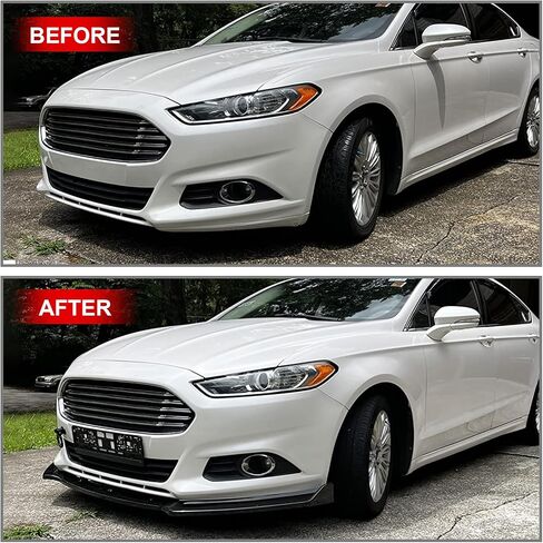 Carbon Fiber Front Bumper Lip Splitter Compatible with Ford Fusion 2013-2016, Trim Protection Splitter Spoiler in Saudi Arabia