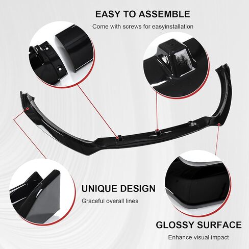 Carbon Fiber Front Bumper Lip Splitter Compatible with Ford Fusion 2013-2016, Trim Protection Splitter Spoiler in Saudi Arabia