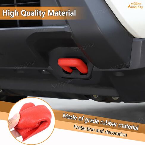 Aunginsy Front Prespres Tow Hook يتوافق مع Nissan Frontier 2022-2025 Pickup Pront Pront Pront Twor Trailer Cover Cover Towing Hitch Rubber Sleeve Cover Cover Expression in Kuwait