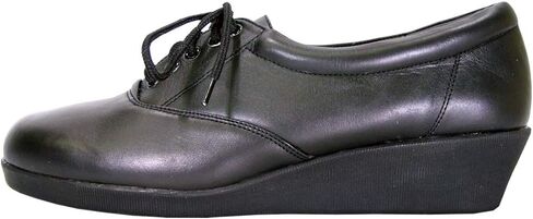24 Hour Comfort Debbie Women's Wide Width Cushioned Comfort Leather Lace Up Shoes in Kuwait