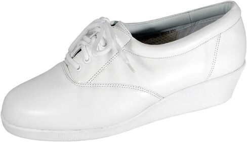 24 Hour Comfort Debbie Women's Wide Width Cushioned Comfort Leather Lace Up Shoes in Kuwait