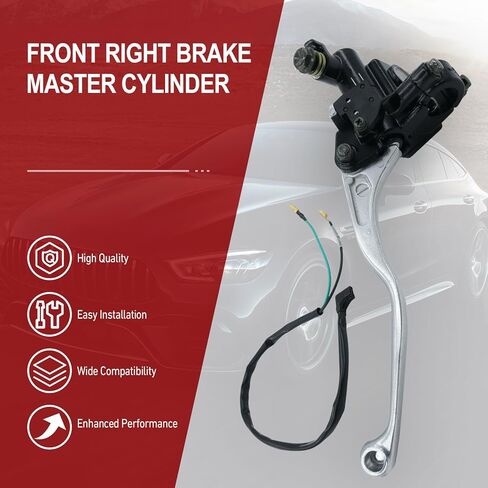 Front Right Brake Master Cylinder Compatible with Kawasaki Prairie 300 360 400 700, Bayou 300 Brute Force 650 Lakota 300 Mojave 250 KVF300 KVF360 KVF400 KVF700 43015-1646 in Saudi Arabia
