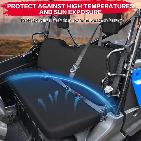 غطاء مقعد LKV UTV Pioneer متوافق مع 2016-2024 Honda Pioneer 1000 1000-5 (المقعد الأمامي) ، 1000-6 (المقعد الأمامي والخلفي) ، 1680D محرك مقعد UTV المقعد المائي. in Saudi Arabia
