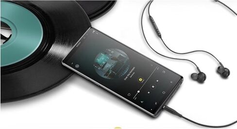 2024 in-Ear earplug Stereo Headphones for Samsung Galaxy S10, S10E, S10+, S8, S8+, S9, S9+, Note 9- Designed by AKG - 3.5 mm Jack with Microphone and Volume Buttons (Black) in Kuwait