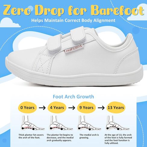 Kids Wide Barefoot Shoes Boys Girls Minimalist | Zero Drop | Lightweight Fashion Sneakers in Kuwait