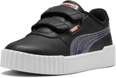 PUMA Carina Shoes Sneaker, Black-Lavender Pink Fruit, 11 US Unisex Little Kid in Saudi Arabia